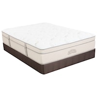 Queen 14" Plush Euro Top Hybrid Mattress and Low Profile Natura Box Spring