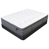 King 14" Pillow Top Pocketed Coil Mattress and 9" Wood Foundation