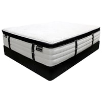 King Cushion Euro Top Pocketed Coil Mattress and Foundation