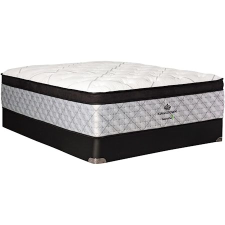 King Euro Top Coil on Coil Mattress and 9" Box Spring
