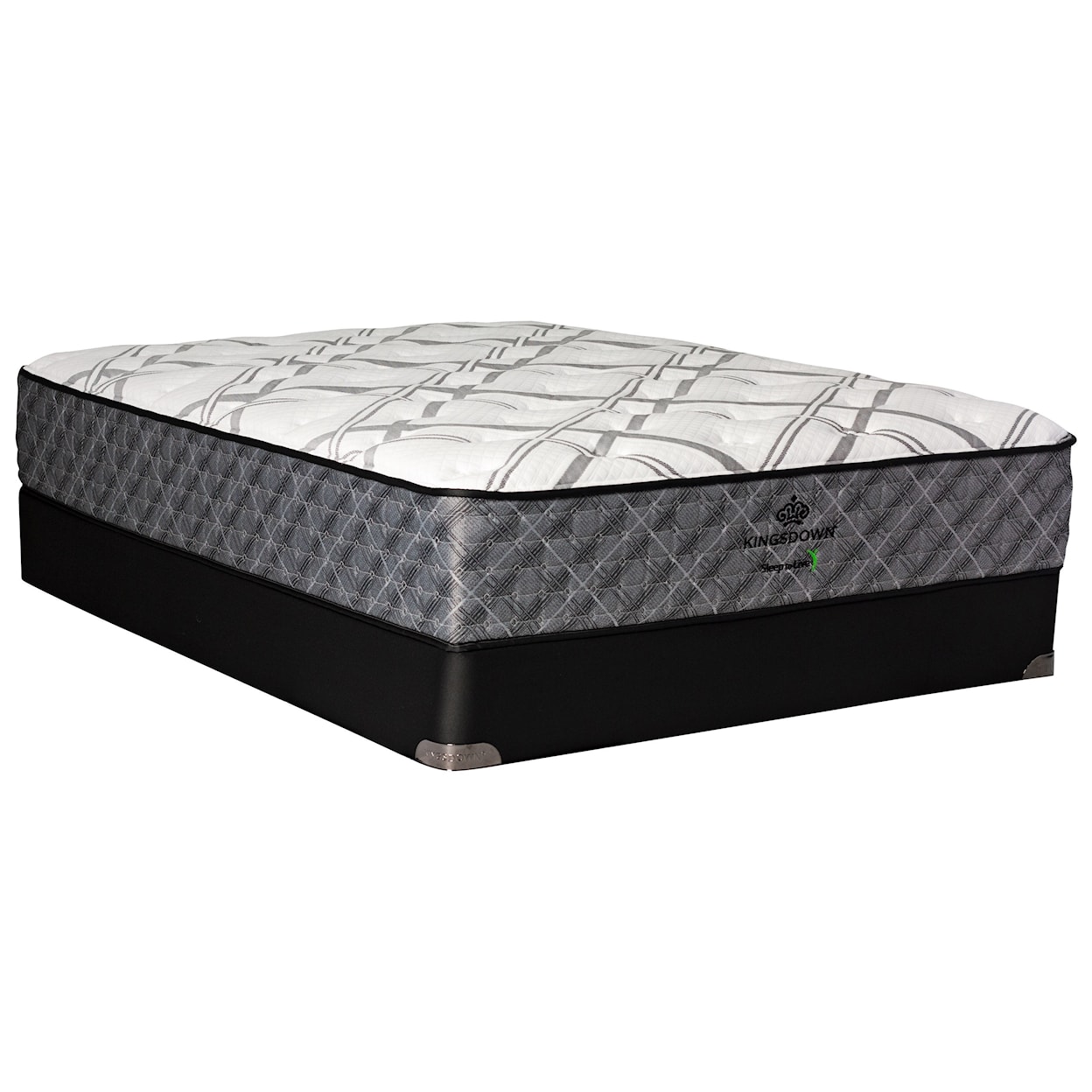 Kingsdown 4000 Series Blue Red King Firm Coil on Coil Mattress Set