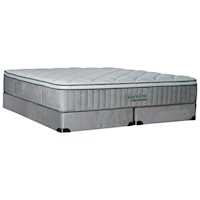 King 13 1/2" Extra Plush Euro Top Mattress and Wood Foundation
