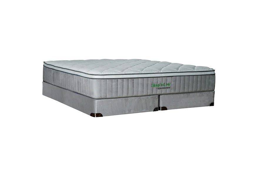 5224 Green 200 Series Queen 13.5" Luxury Plush Mattress Set by Kingsdown at Story & Lee Furniture