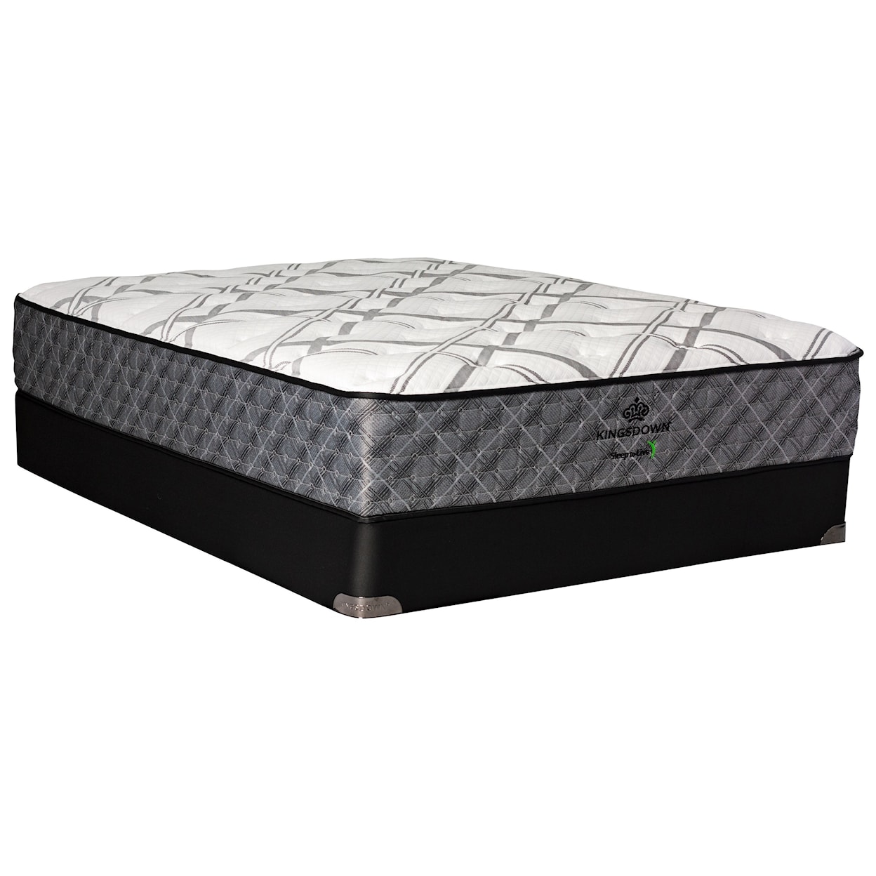 Kingsdown 6000 Series Euro Top Blue Red King Firm Coil on Coil Euro Top Mattress Set