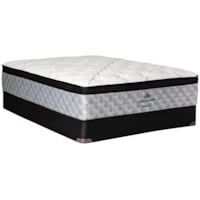 Full 15 1/2" Medium Euro Top Mattress and 9" Box Spring