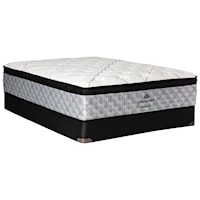 Twin Extra Long 15 1/2" Medium Euro Top Mattress and 5" Low Profile Box Spring