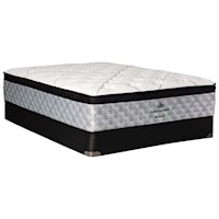 Queen 15 1/2" Ultra Plush Euro Top Mattress and 5" Low Profile Box Spring