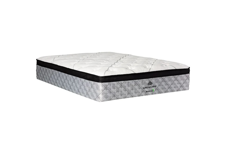 8000 Red Euro Top King 15 1/2" Firm Euro Top Mattress by Kingsdown at Goods Furniture