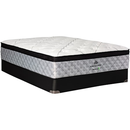 King Euro Top Pocketed Coil Mattress and 9" Box Spring