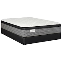 Twin XL Euro Top Pocketed Coil Mattress and Amish Solid Wood Foundation
