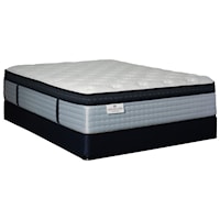 King 16 1/2" Euro Top Pocketed Coil Mattress and 9" Foundation