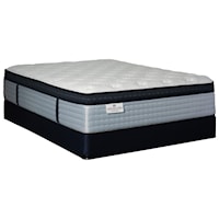 Queen 16 1/2" Euro Top Pocketed Coil Mattress and 5" Low Profile Foundation