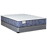 Queen 12" Firm Tight Top Pocketed Coil Mattress and 9" Amish Made Solid Wood Framed Foundation