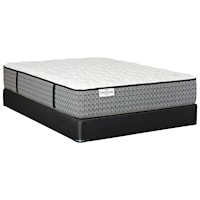 Queen Tight Top Pocketed Coil Mattress and Amish Solid Wood Foundation