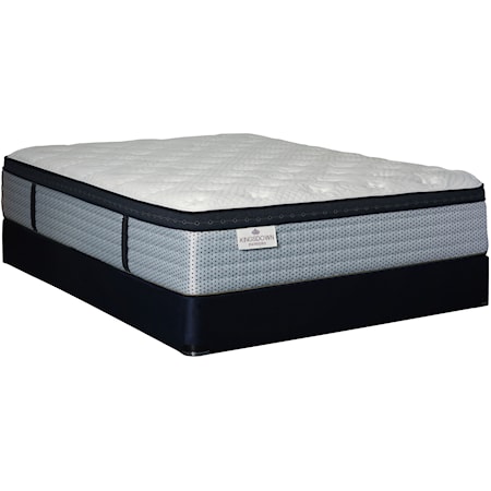 Twin Extra Long Euro Top Pocketed Coil Mattress and 5" Low Profile Foundation