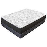 King 12" High Performance Foam Mattress and 5" Low Profile Wood Foundation