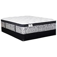Twin Extra Long 18" Euro Top Pocketed Coil Mattress and Amish Solid Wood Foundation