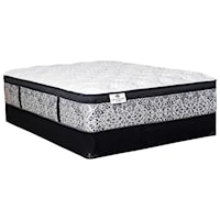 Queen 18" Euro Top Pocketed Coil Mattress and Amish Solid Wood Foundation