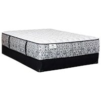 Twin 14 1/2" Pocketed Coil Tight Top Mattress and Amish Solid Wood Foundation