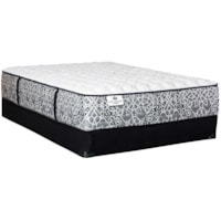 Twin Extra Long 14 1/2" Pocketed Coil Tight Top Mattress and Amish Solid Wood Foundation