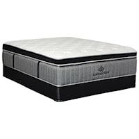King 16 1/2" Firm Coil on Coil Mattress and 5" Low Profile Wood Foundation