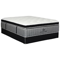 Twin 16 1/2" Plush Coil on Coil Mattress and 9" Wood Foundation