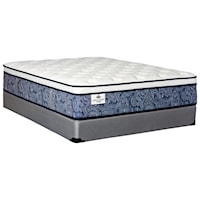 King 13 1/2" Euro Top Pocketed Coil Mattress and 9" Amish Made Solid Wood Framed Foundation