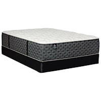 Queen 15 1/2" Firm Pocketed Coil Mattress and Solid Wood Framed Foundation