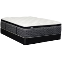 Full 17" Pillow Top Pocketed Coil Mattress and 9" Wood Foundation