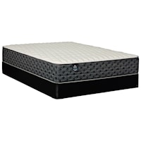 Twin 11 1/2" Extra Firm Mattress and Amish Crafted Wood Low Profile Foundation