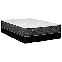 Twin 12 1/2" Plush Pocketed Coil Mattress and 9" Wood Foundation
