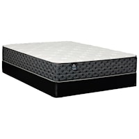 Queen 12 1/2" Plush Pocketed Coil Mattress and Solid Wood Framed Foundation