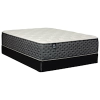 Full 14 1/2" Plush Pocketed Coil Mattress and Solid Wood Framed Foundation