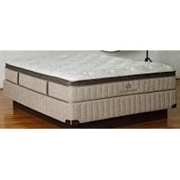 King Euro Pillow Top Latex and Foam Mattress and 5" Low Profile Semi Flex Foundation
