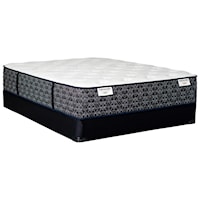 Full Plush Pocketed Coil Mattress and Low Profile Foundation