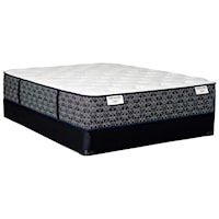 Queen Plush Pocketed Coil Mattress and Low Profile Foundation