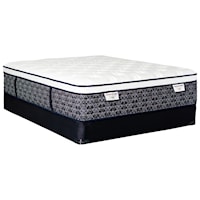 Twin Plush Euro Top Pocketed Coil Mattress and Foundation