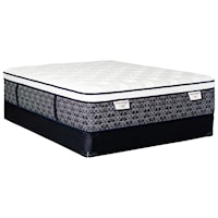 Queen Plush Euro Top Pocketed Coil Mattress and Foundation