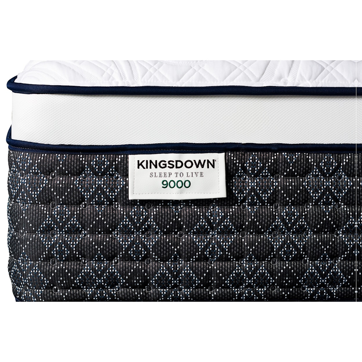 Kingsdown Sleep to Live 9000 Gold Blue ET King Pocketed Coil Mattress LoPro Set