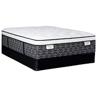 Queen Firm Euro Top Pocketed Coil Mattress and Foundation