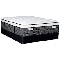 Twin Firm Euro Top Pocketed Coil Mattress and Low Profile Foundation