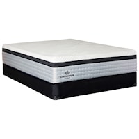King 14" Hybrid Euro Top Pocketed Coil Mattress and 9" Foundation