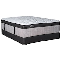 Queen Pillow Top Deluxe Pocketed Coil Mattress and 9" Foundation