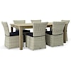 Kingsley Bate Sierra+Sag Harrbor Dining Outdoor Dining Table and Chairs