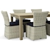 Kingsley Bate Sierra+Sag Harrbor Dining Outdoor Dining Table and Chairs