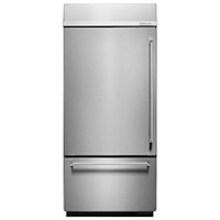 20.9 Cu. Ft. 36" Width Built-In Platinum Interior Bottom Mount Refrigerator with Preserva® Food Care System