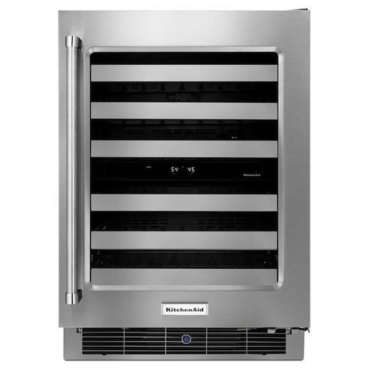 KitchenAid Compact Refrigeration 24" Stainless Steel Wine Cellar