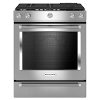 30" 5-Burner Dual Fuel Convection Slide-In Range with Baking Drawer