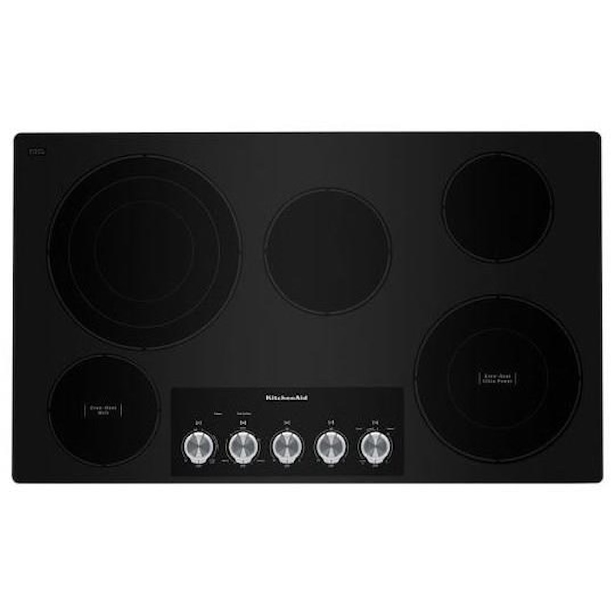 KitchenAid Electric Cooktops 36" Electric Cooktop with 5 Elements and Kno