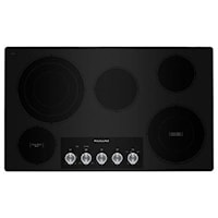 36" Electric Cooktop with 5 Elements and Knob Controls